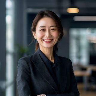 艳姆1—6创始人李薇女士面带自信微笑，身着深色职业装，背景为现代化办公室，气质干练专业，展现品牌领导力