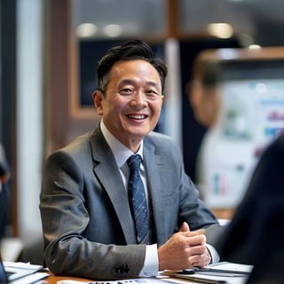艳姆1—6客户成功负责人王军先生通过视频会议与用户沟通，表情温和耐心，桌面整洁有序，体现专业的客户服务态度